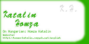 katalin homza business card